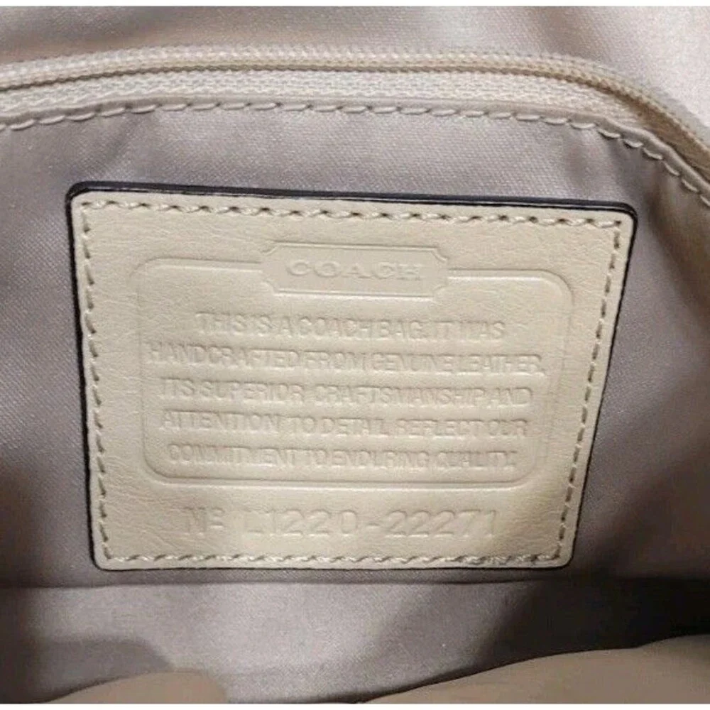 Coach Madison Yellow and Cream Color Block Madison Kara Satchel Purse